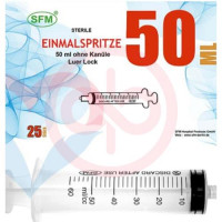 Сфм шприц одноразовый стерильный с иглой 50мл 3-х комп 18g 1,2х40мм. Фото