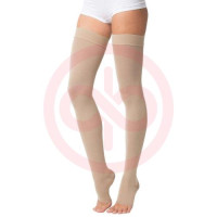 Центр компресс чулки компрессионные до бедра 1кл разм 6 открытый носок + силикон крем чс1(п)-к. Фото