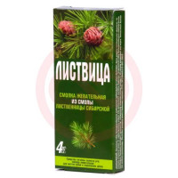 Листвица жевательная резинка 0,8г №4 смолка лиственничная натуральная. Фото