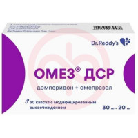 Омез дср капсулы с модифицированным высвобождением 30мг + 20мг №30. Фото