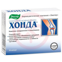 Эвалар хонда капсулы №30 хондроитин + глюкозамин бад. Фото