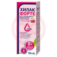 Хилак форте капли для приема внутрь 30мл вишня. Фото