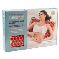 Аппликатор кузнецова коврик тибетский магнитный на мягкой подложке 41х60 см красный. Фото