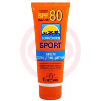 Флоресан крем солнцезащитный 60мл водостойкий спорт spf80 (ф-109). Фото