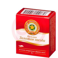 Золотая звезда бальзам мазь для наружного применения 4г. Фото
