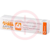 Алгель гель для ног 20мл от пота и запаха. Фото