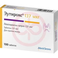 Эутирокс таблетки 137мкг №100. Фото