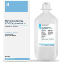 Натрия хлорид-солофарм раствор для инфузий 0,9% 400мл №1. Фото