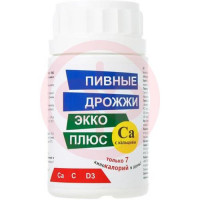 Пивные дрожжи  +  ca №100 таб. (кальций) /экко плюс/. Фото