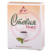 Стевия плюс таблетки 100мг №150 заменитель сахара. Фото