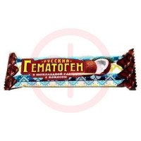 Гематоген русский плитка 40г в шоколад. глаз. кокос бад. Фото