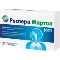 Респеро миртол форте капсулы кишечнорастворимые 300мг №20. Фото