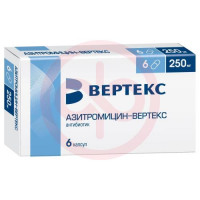 Азитромицин-вертекс капсулы 250мг №6. Фото