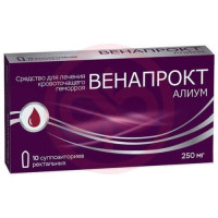 Венапрокт алиум суппозитории ректальные 250мг №10. Фото