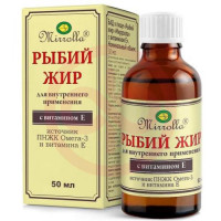 Мирролла рыбий жир жидкость для внутреннего применения 50мл витамин е. Фото