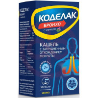 Коделак бронхо с чабрецом сироп 100мл в комплекте с ложкой мерной. Фото