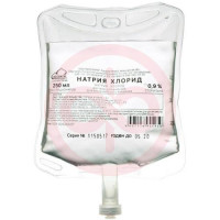Натрия хлорид раствор для инфузий 0,9% 250мл контейнер. Фото