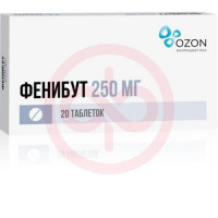 Фенибут таблетки 250мг №20. Фото