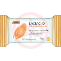 Лактацид салфетки для интимной гигиены №15. Фото