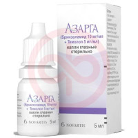 Азарга капли глазные 10мг/мл + 5мг/мл 5мл. Фото