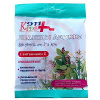 911 ваша служба спасения кидс леденцы 50г липа + ромашка + мед + вит. с. Фото