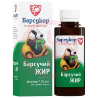 Барсукор барсучий жир раствор для приема внутрь 100мл. Фото