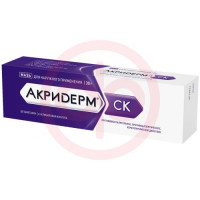 Акридерм ск мазь для наружного применения 0.05% + 3% 30г. Фото