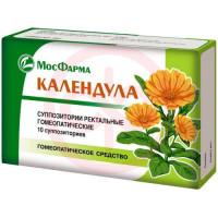 Календула суппозитории ректальные гомеопатические №10. Фото