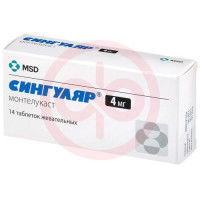 Сингуляр таблетки жевательные 4мг №14. Фото