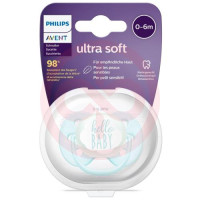 Авент ультра софт пустышка силиконовая №1 0-6мес д/мальч. /арт. scf522/01/. Фото