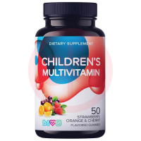 Ливс пастилки жевательные №50 мультивитаминный комплекс д/детей вкус апельсина клубники вишни. Фото