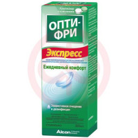 Опти фри экспресс раствор для линз 355мл с контейнером в комплекте. Фото