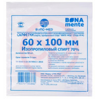 Bona mente! салфетка спиртовая 60х100мм №1. Фото