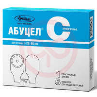 Абуцел-с калоприемник для стомы d20-60мм №5 прозрач. однокомп. зажим. Фото