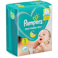 Памперс нью беби драй подгузники для детей №27 размер 1 2-5кг. Фото