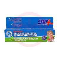 911 ваша служба спасения мостаден крем для фиксации зубных протезов 40мл экстра мятный вкус. Фото
