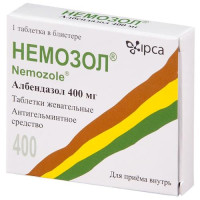 Немозол таблетки жевательные 400мг №1. Фото
