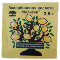 Аскорбиновая кислота порошок для приготовления раствора для приема внутрь 2.5г №1. Фото