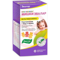 Эвалар бэби формула мишки пастилки жевательные №30 мультивитамины. Фото