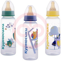 Курносики бутылочка с латексной соской 250мл 0мес +  /арт 11006/. Фото