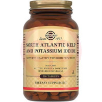 Солгар йод и йодида калия  таблетки 385мг №250 из бурых водорослей. Фото