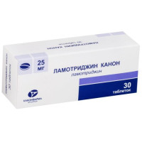 Ламотриджин канон таблетки 25мг №30. Фото