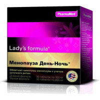 Леди-с формула таблетки №60 (№30 + 30) менопауза день-ночь. Фото