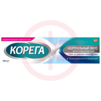 Корега крем для фиксации зубных протезов 40г нейтральный вкус. Фото