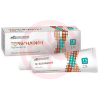 Тербинафин крем для наружного применения 1% 15г. Фото