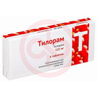 Тилорам таблетки покрытые пленочной оболочкой 125мг №6. Фото