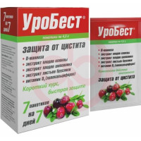 Уробест порошок для приготовления раствора для приема внутрь 4,5г №7. Фото