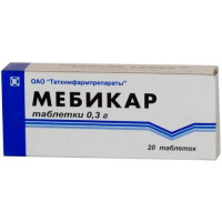 Мебикар таблетки 300мг №20. Фото