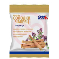 911 ваша служба спасения леденцы 50г корень солодки + чабрец + вит. с. Фото