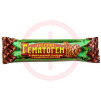 Гематоген русский плитка 40г в шоколад. глаз. кедровый орех бад. Фото